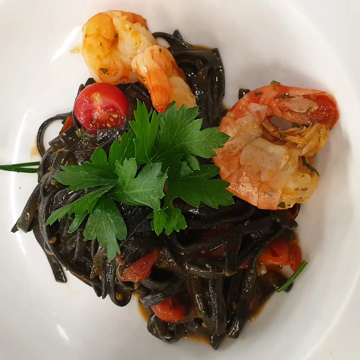 Linguine Ai Frutti Di Mare Nero Di Seppia