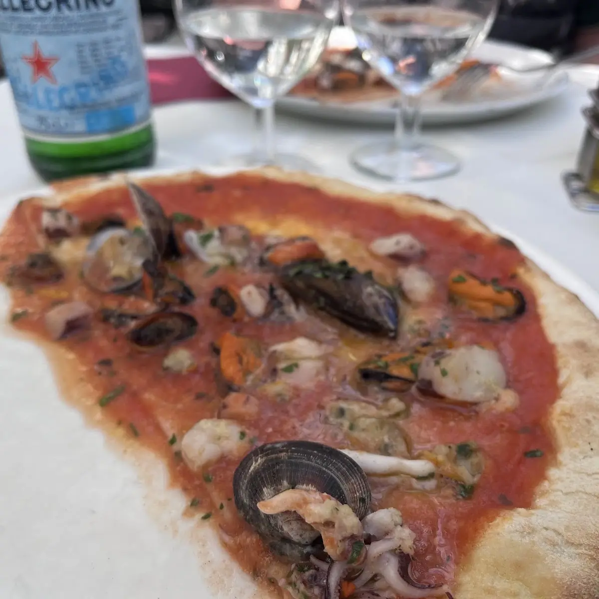 Pizza Frutti Di Mare Skaldjur