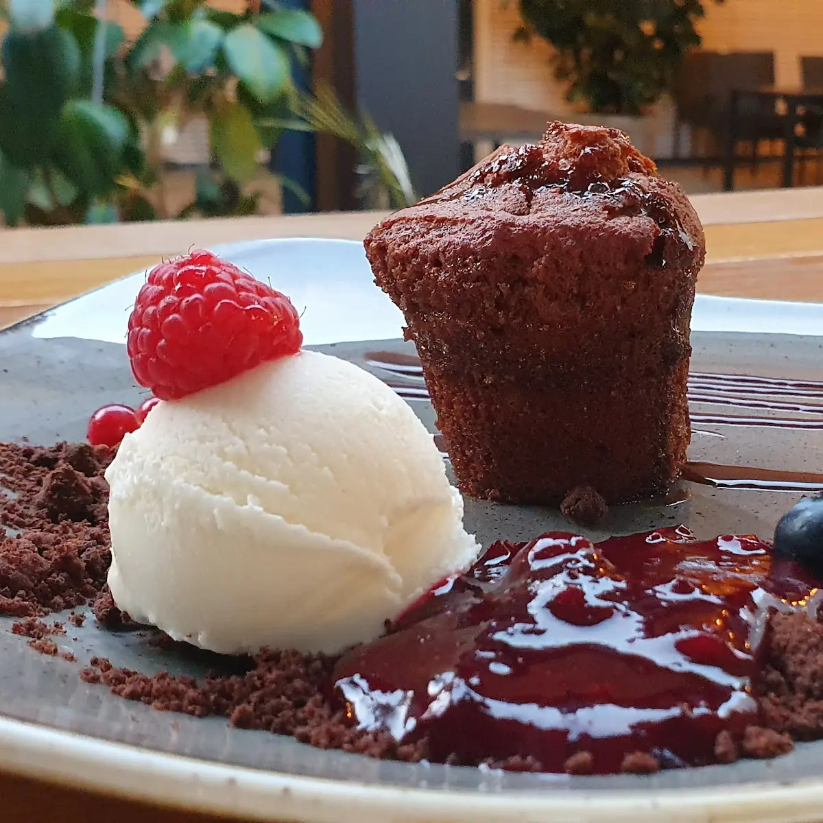 Warmer Schoko Kuchen