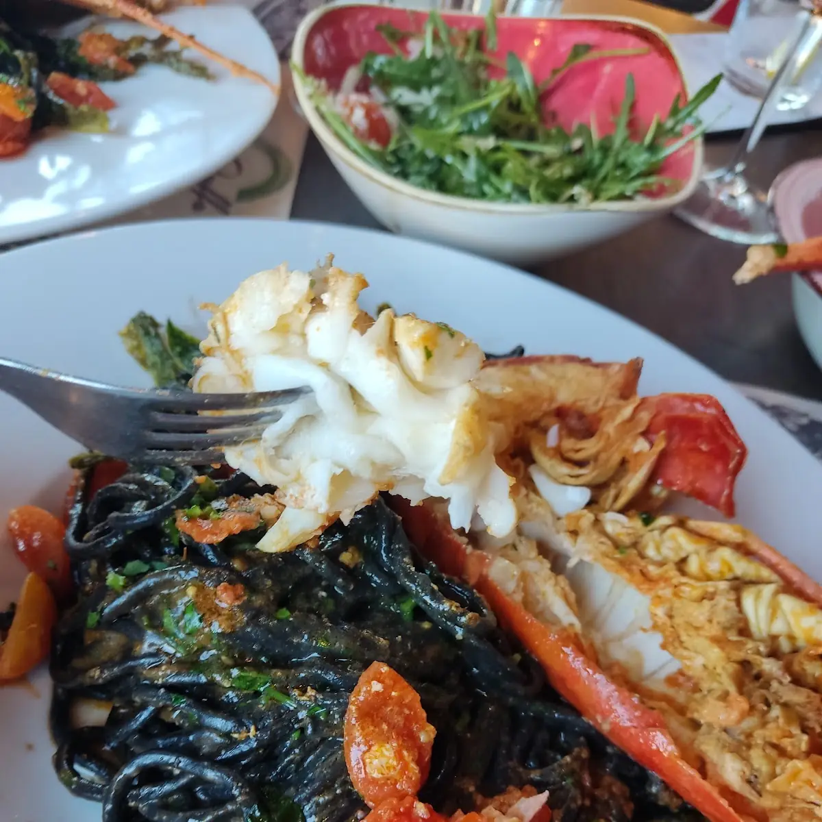 Spaghetti Mit Riesengarnelen