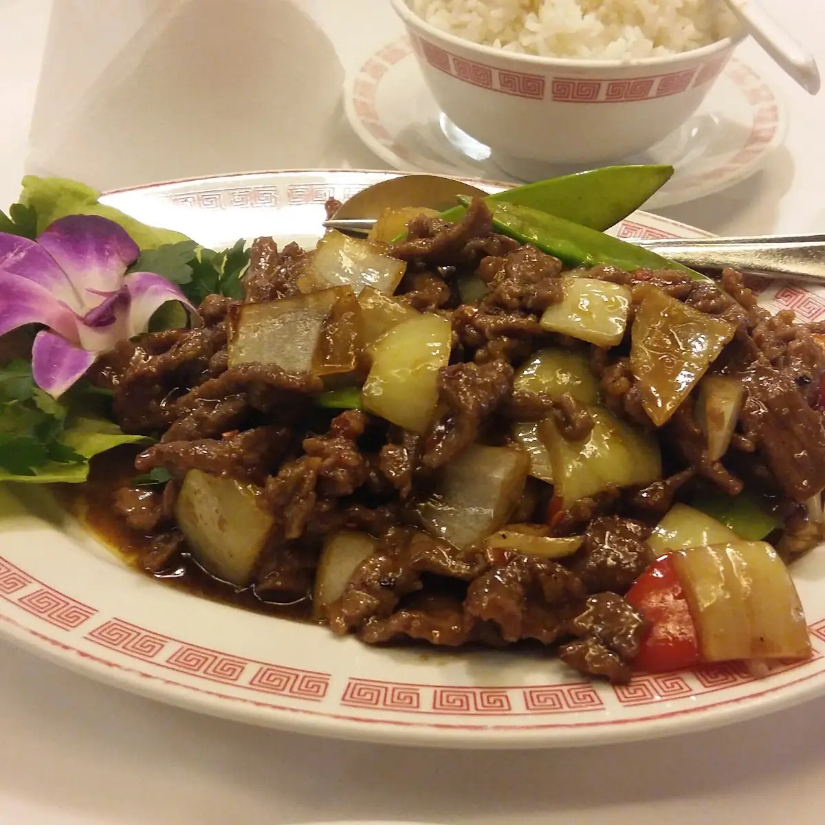 Rindfleisch Mit Schwarzem Pfeffer