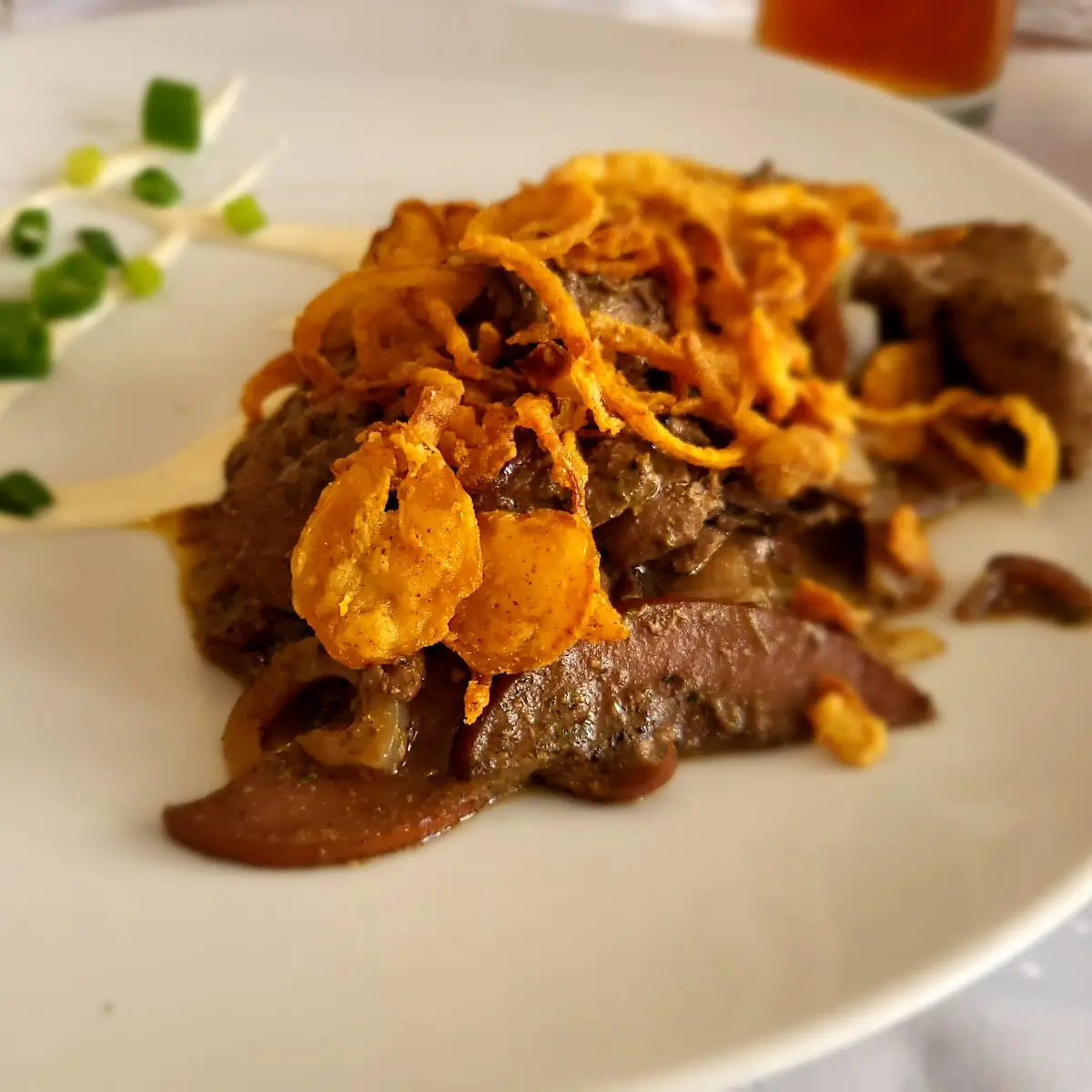 Geröstete Kaninchenleber