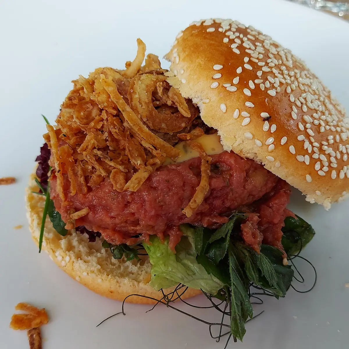Beef Tartare Burger