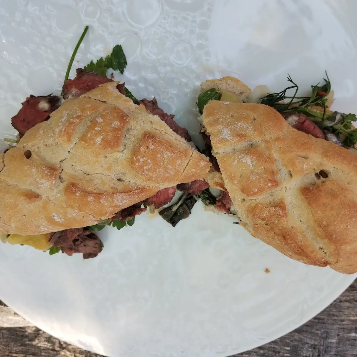 Club Sandwiches Mit Rind