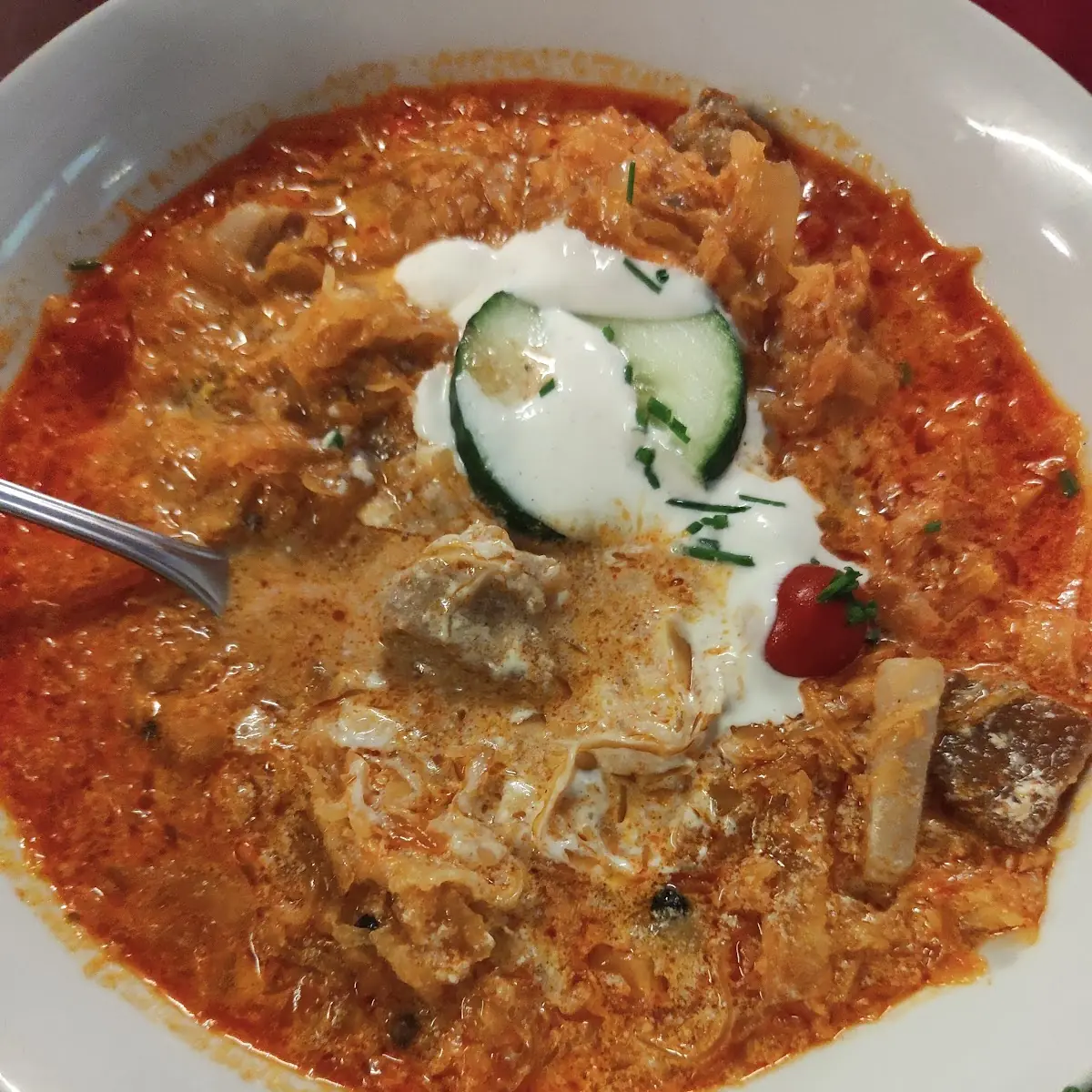 Zuppa Con Carne E Crauti