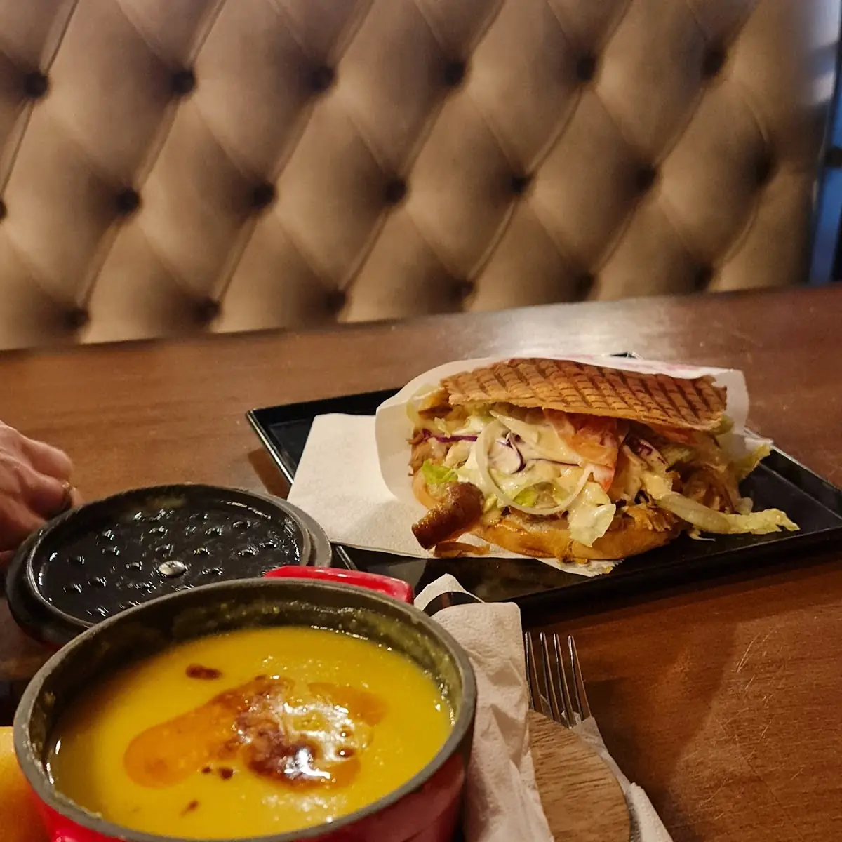 Lental Soup and Kebab
