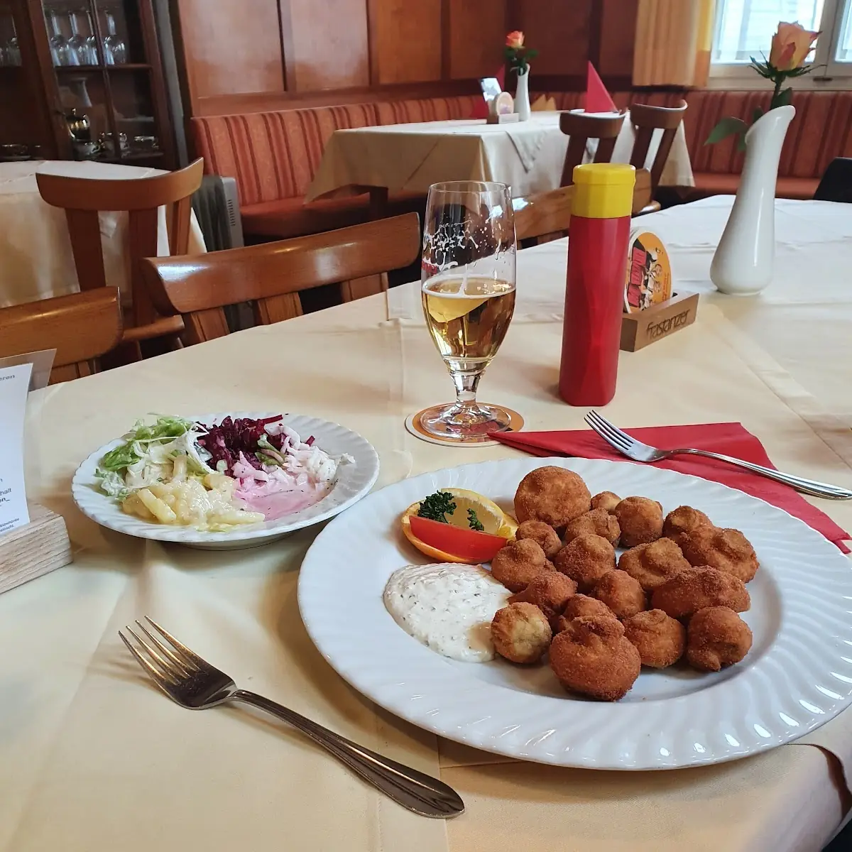Gebackene Champignons M Sauce Tatar