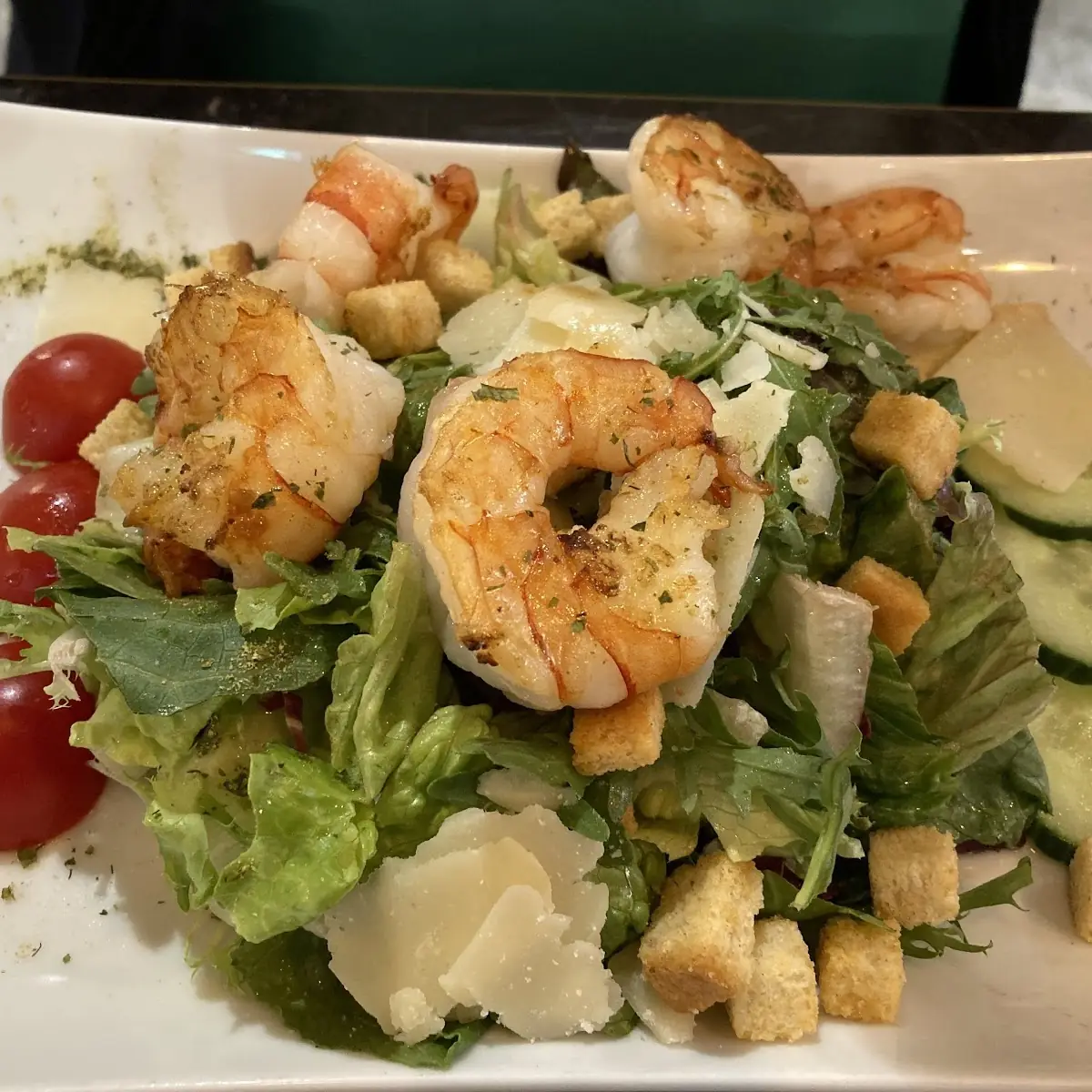Salat Mit Riesengarneelen