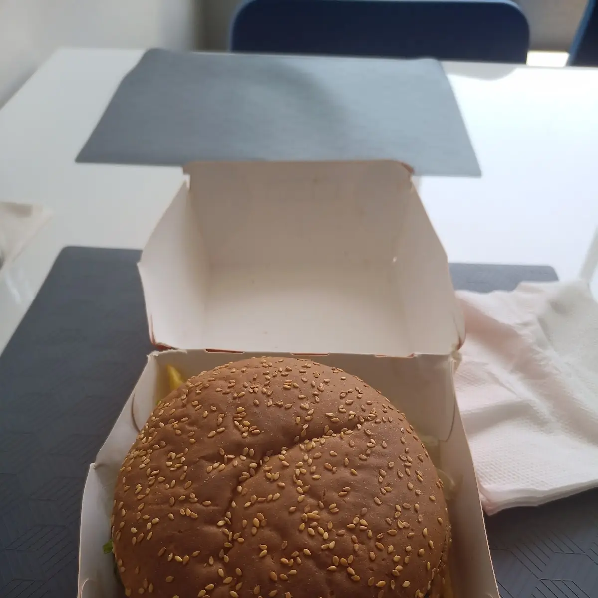 Cheeseburger Mit Pommes