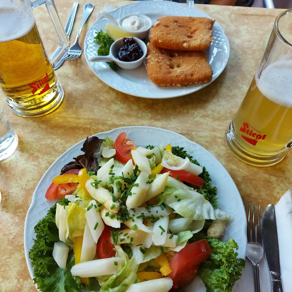 Gemischter Spargelsalat
