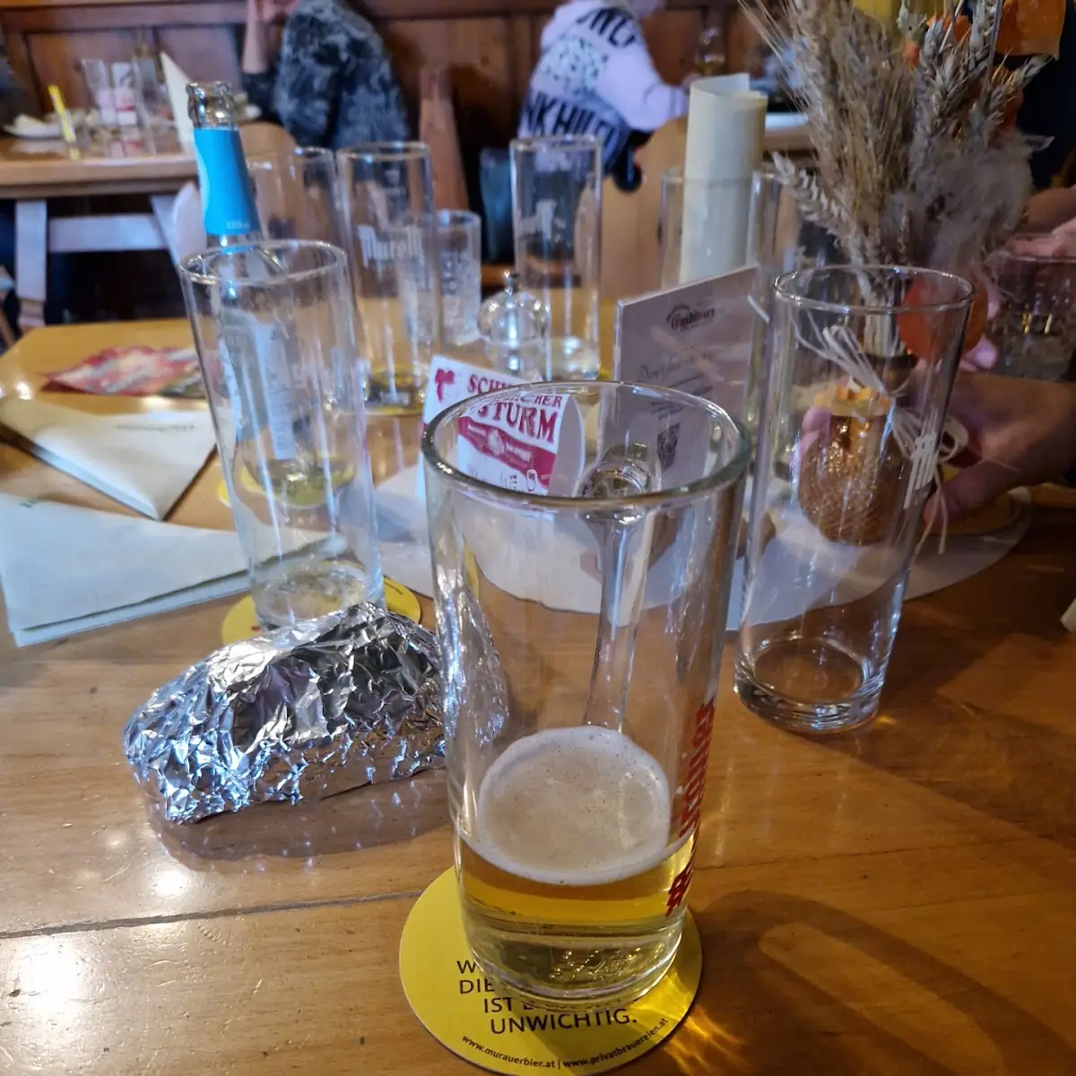 Bier Schaum