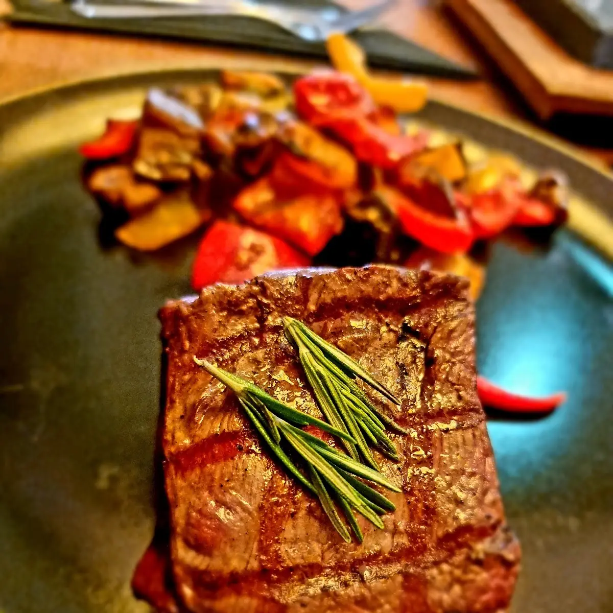 200g Filetsteak Mit Grillgemüse