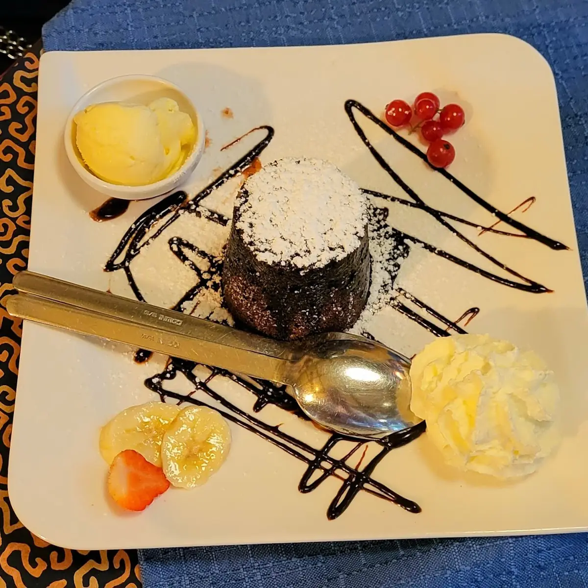 Warmer Schokokuchen