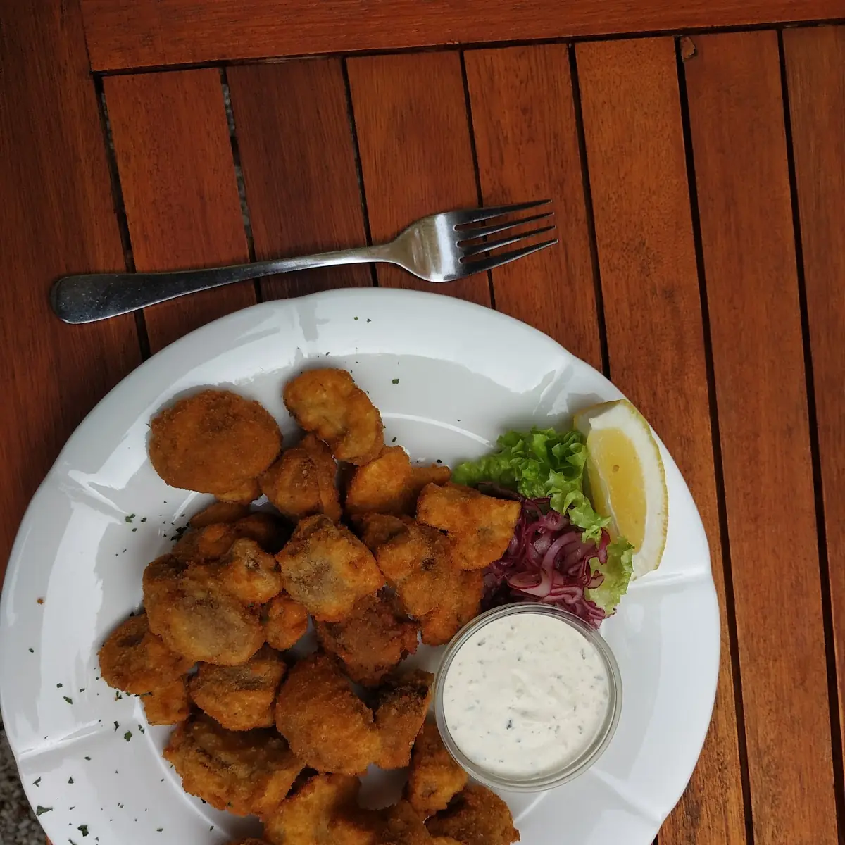 Gebackene Champignon