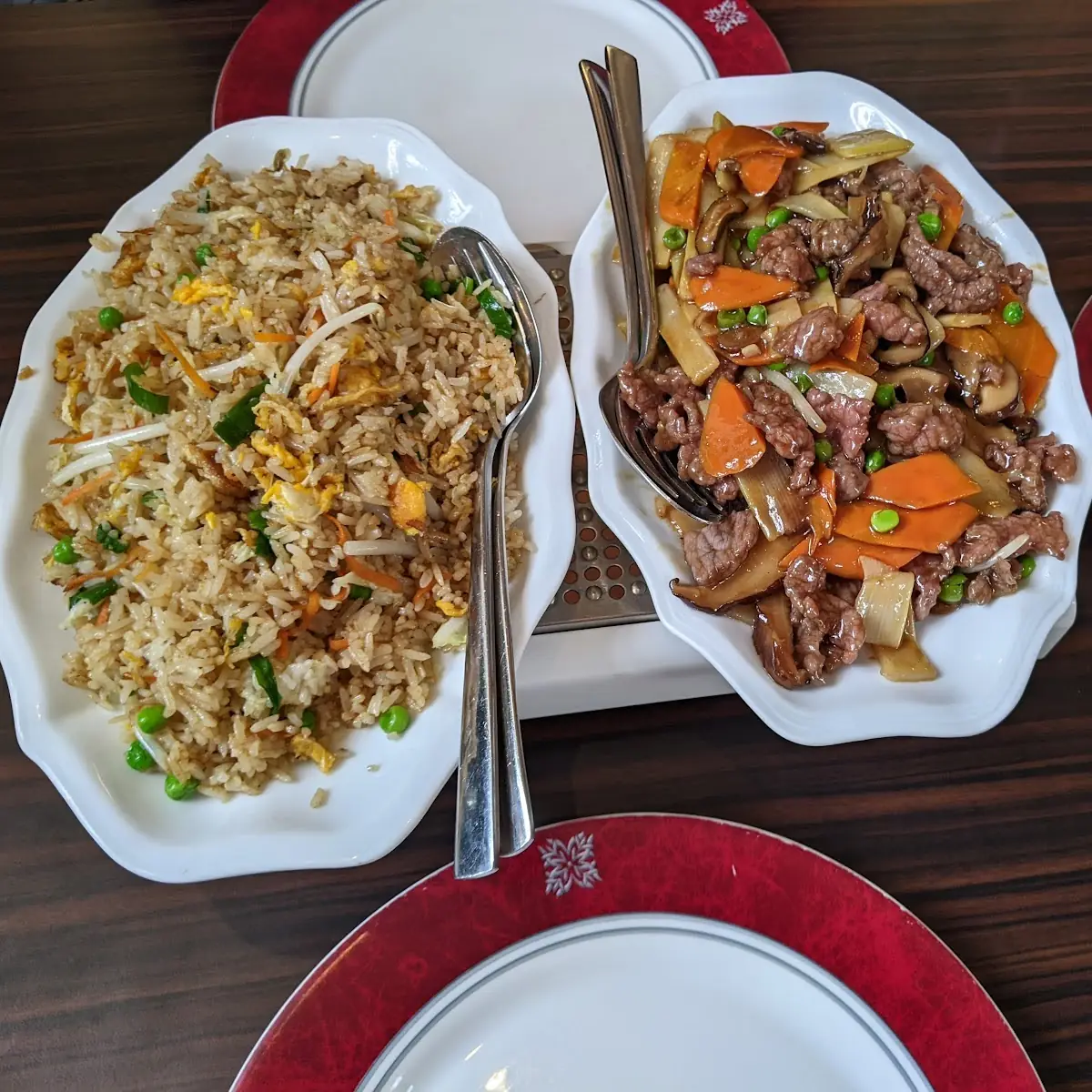 Gebratener Reis Mit 3 Sorten Fleisch