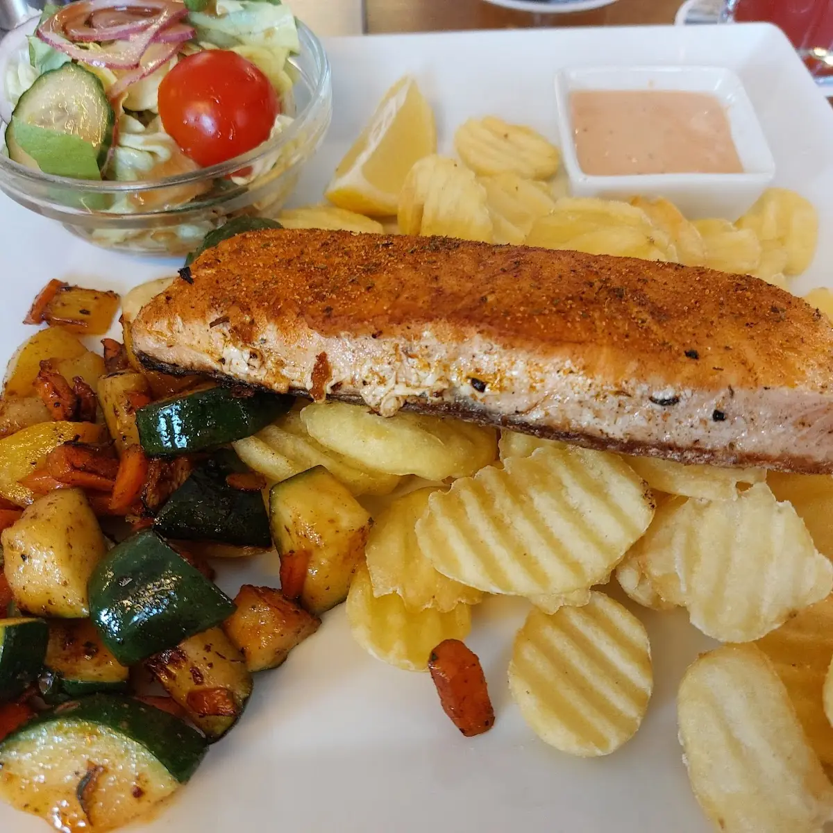 Gegrillte Lachs