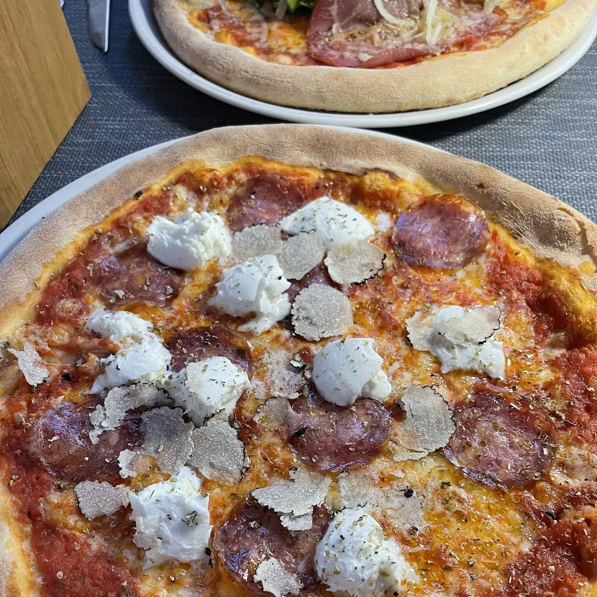 Tomato Pizza with Salami
