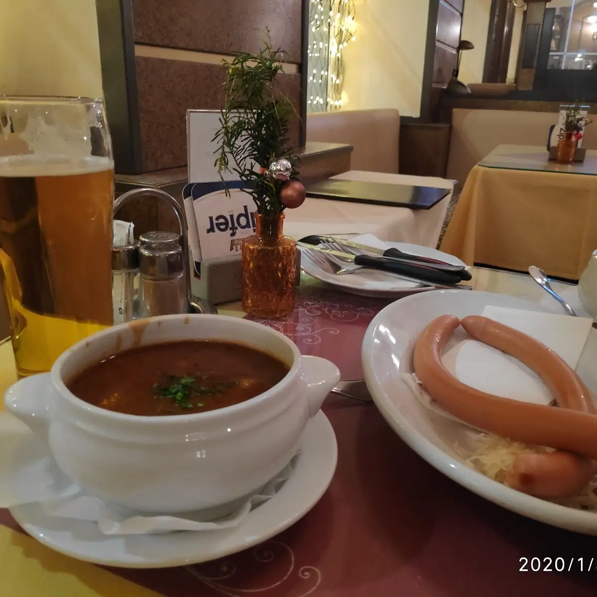 Говяжий Суп С Сосисками