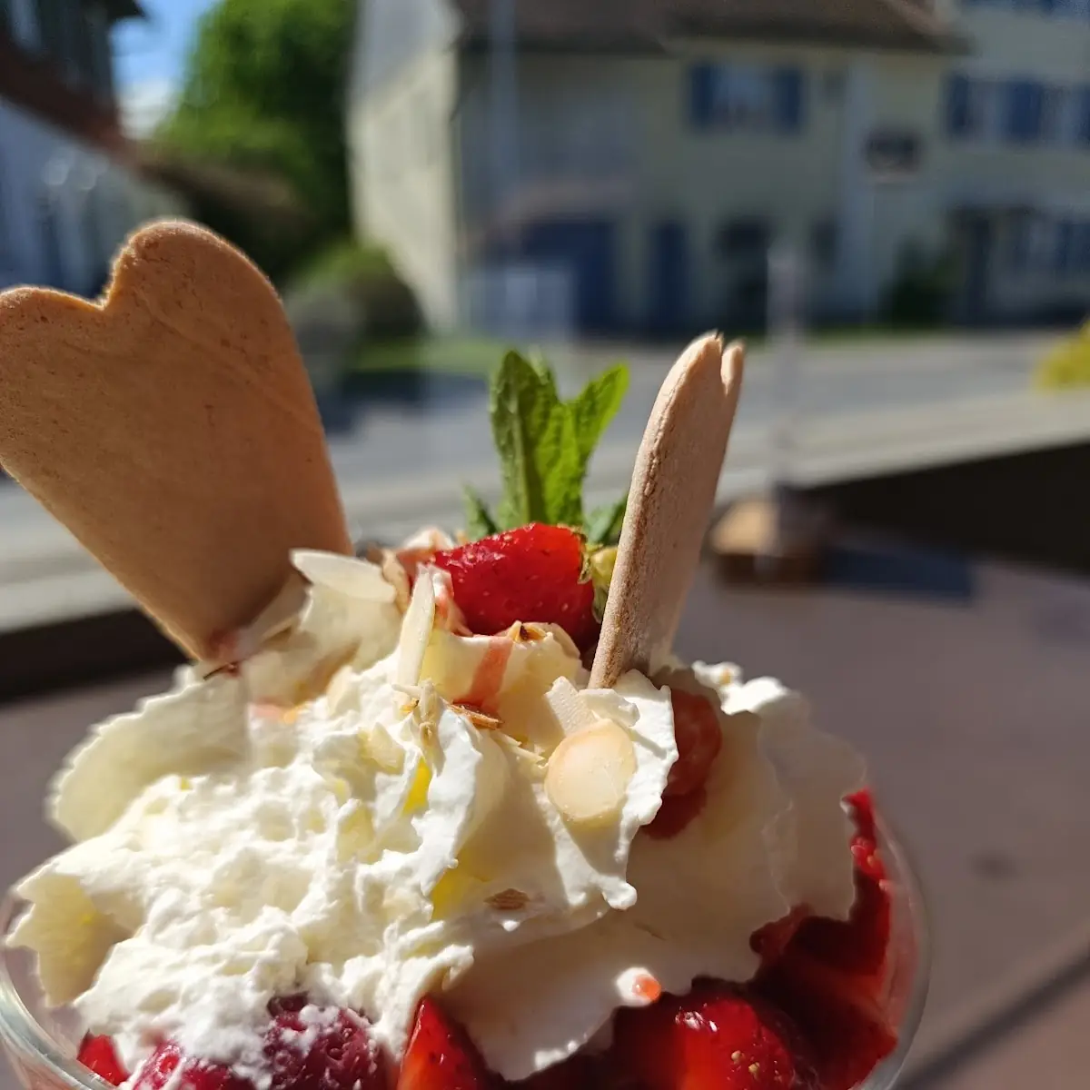 Erdbeer Eisbecher