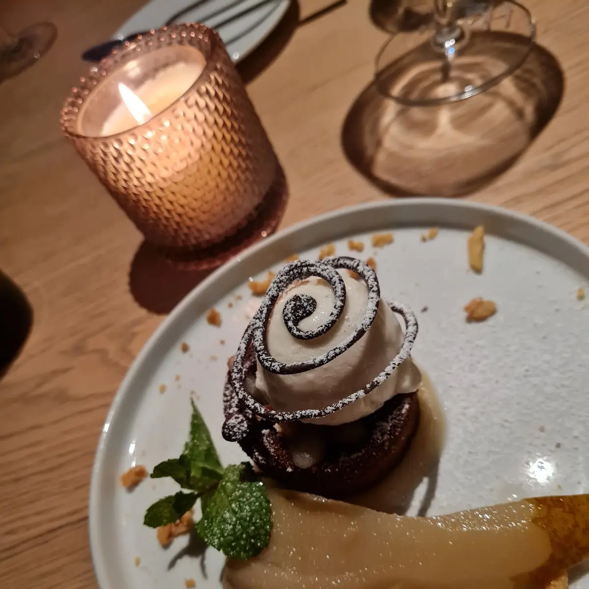 Schokoküchlein Sauerrahmeis