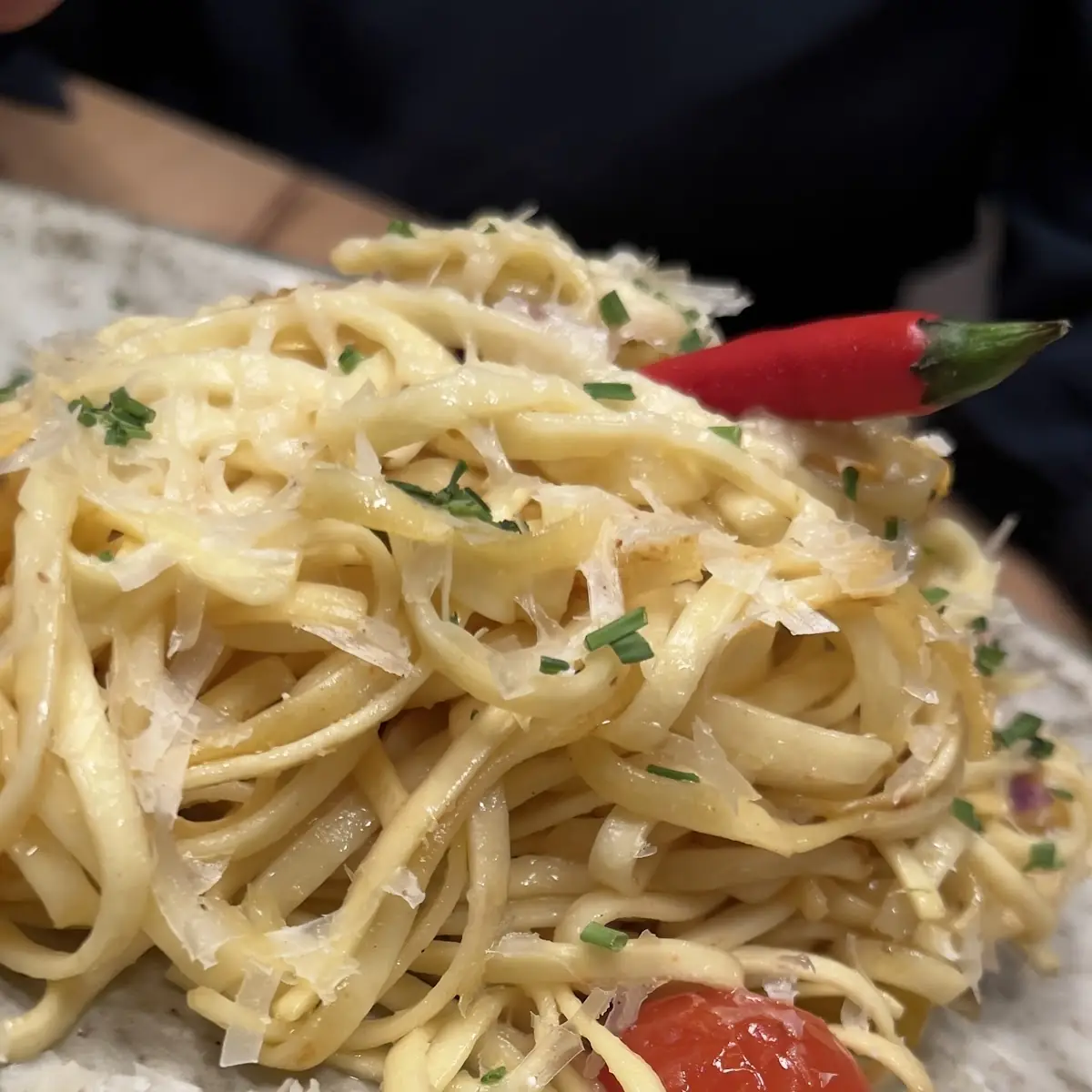 Tagliatelle Aglio E Olio