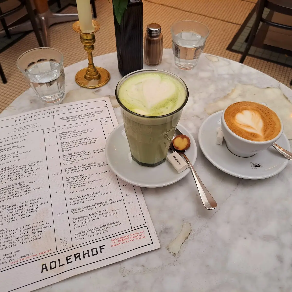 Cappuccino & Matcha Latte