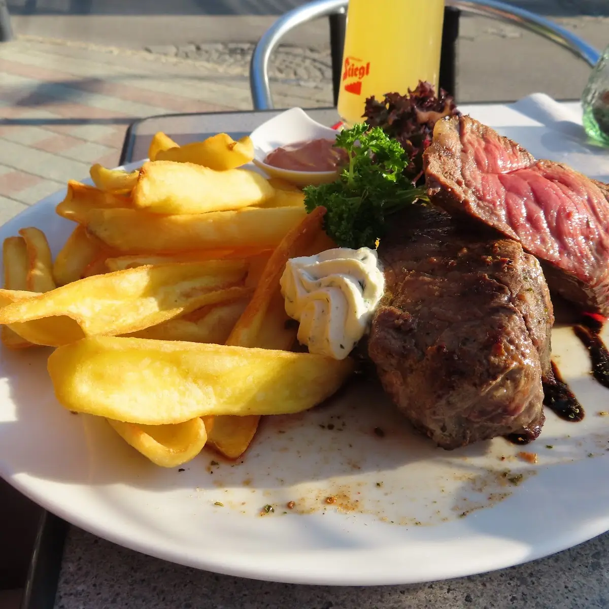 Rumpsteak Knoflook