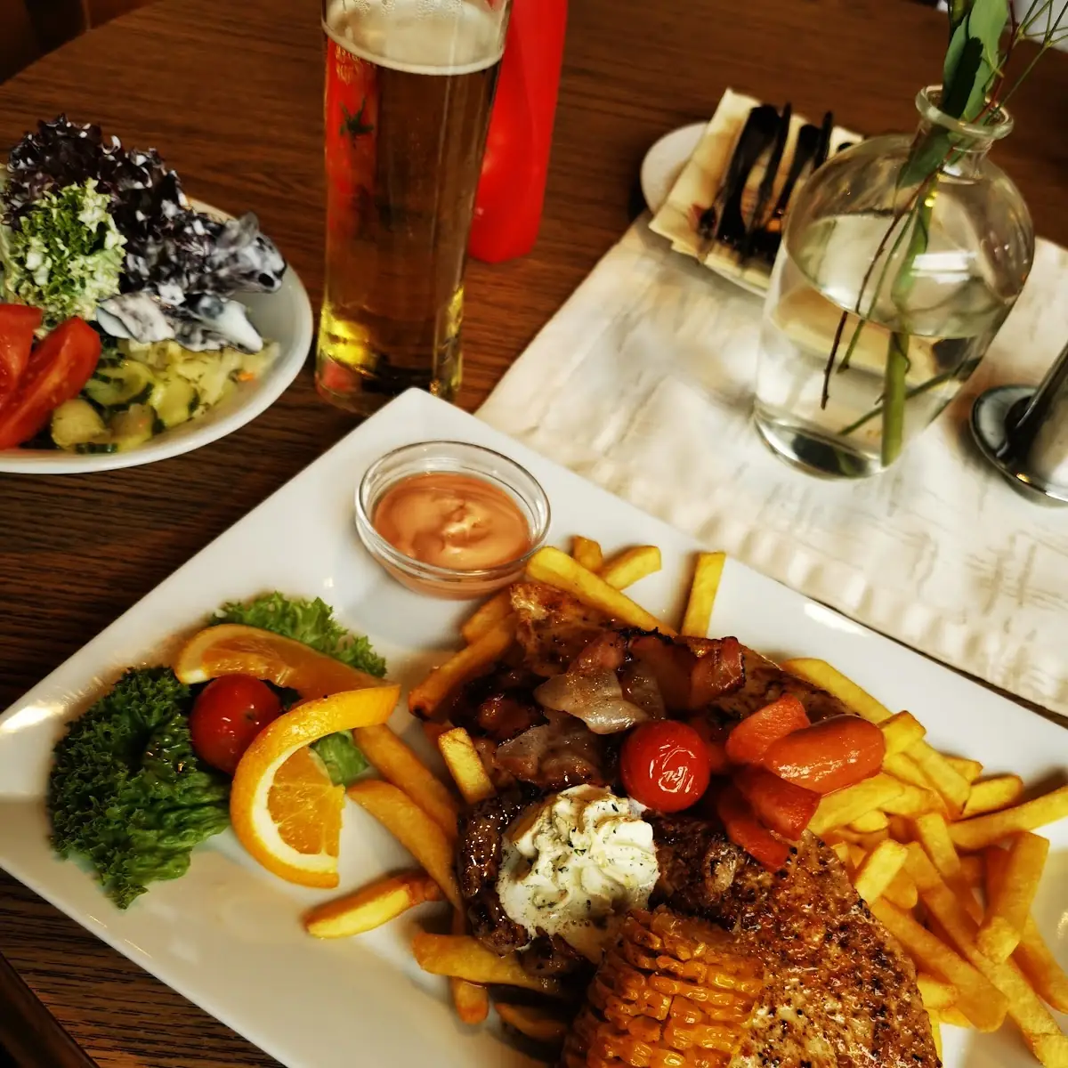 Grill-teller Gemischter Beilagen-salat