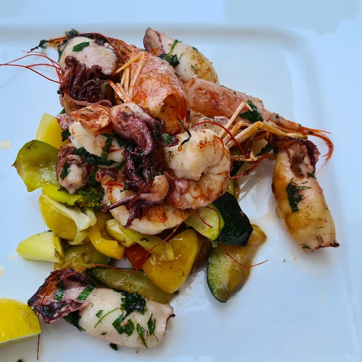 Gameborin E Calamari Alla Griglia