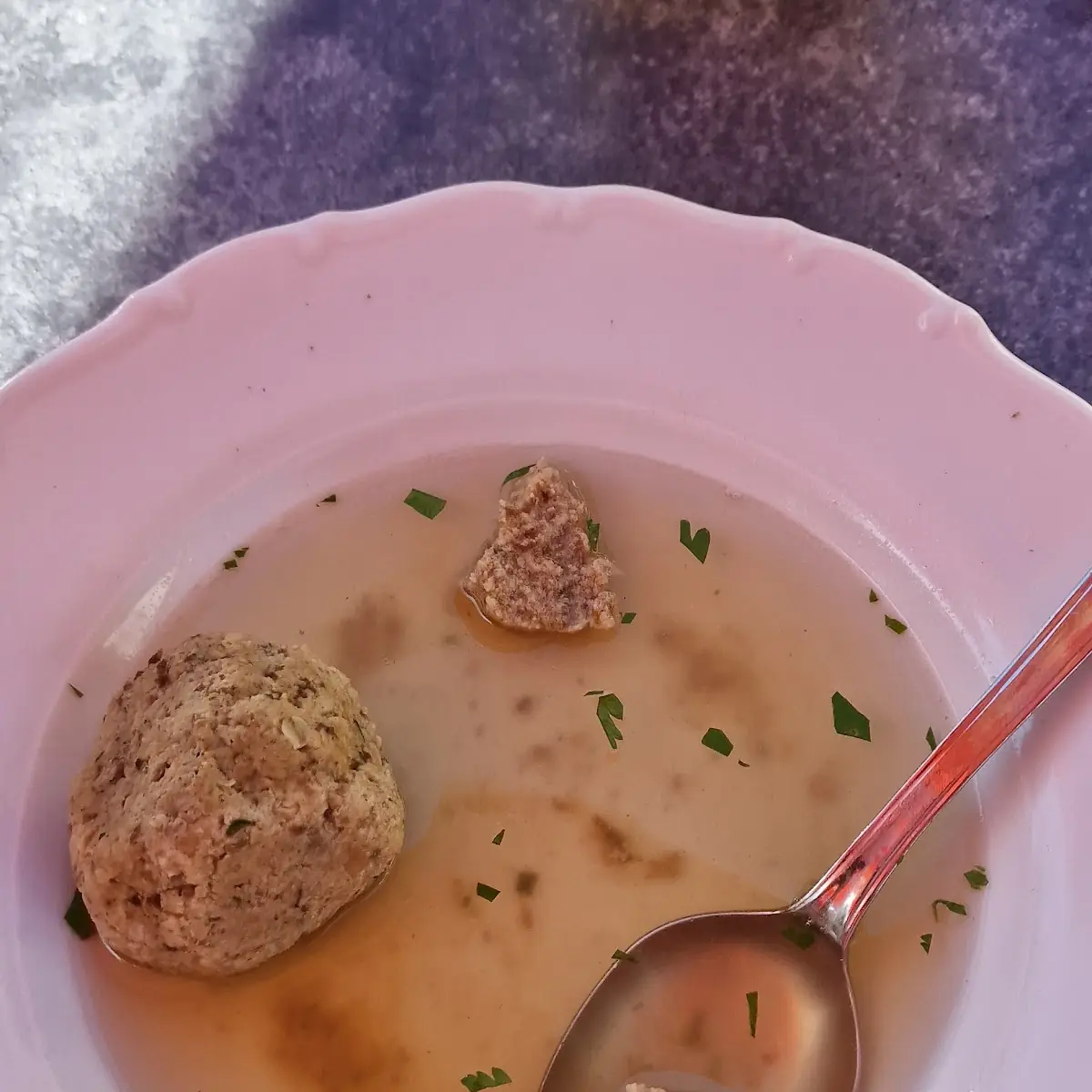 Liver Dumpling Soup
