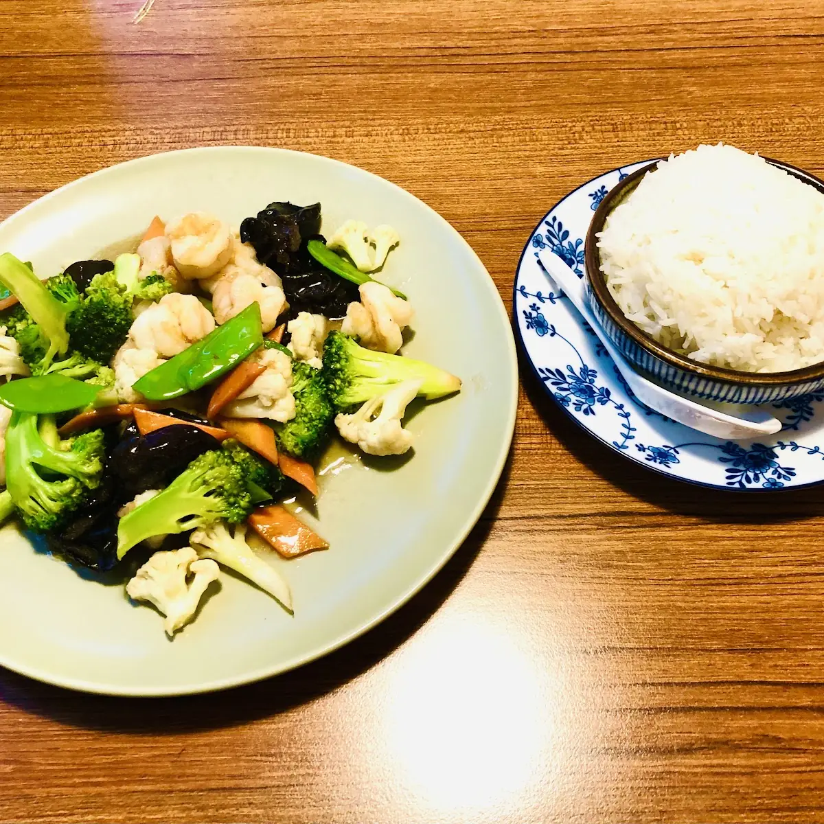 Wok Gemüse Mit Reis