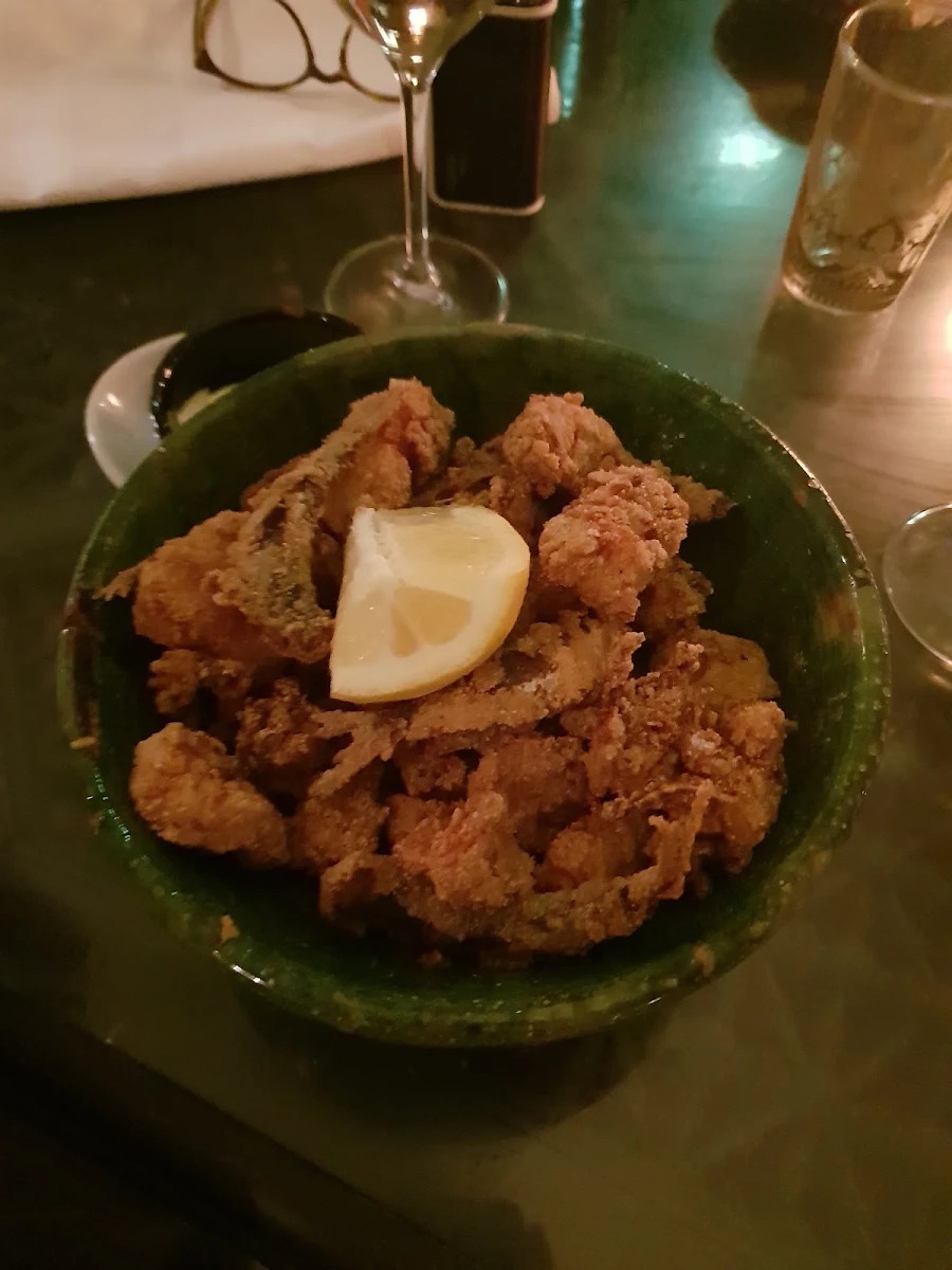 Frittierte Garnelen