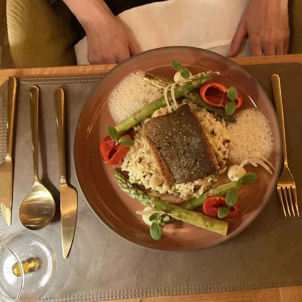 Lachs Mit Risotto