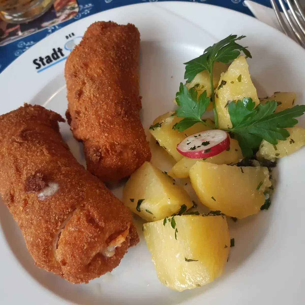 Gebackene Spargelpalatschinken