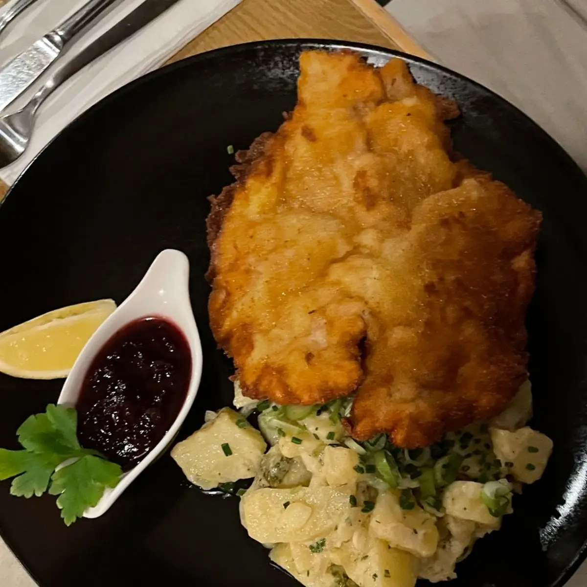 Schnitzel Mit Pommes Frites