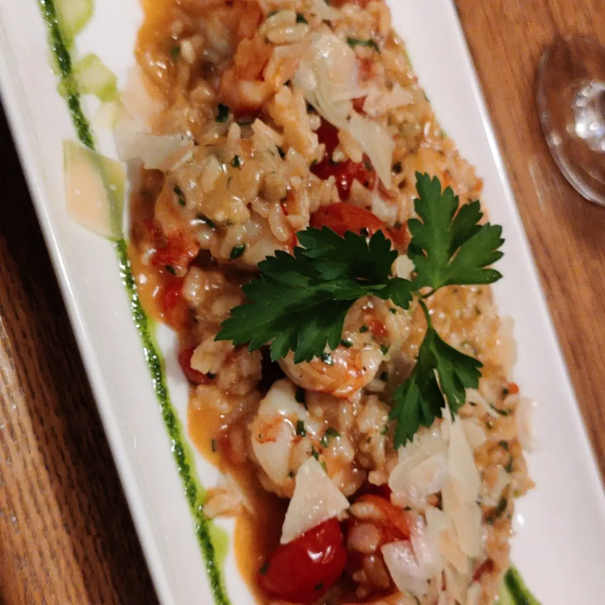 Risotto Mit Garnelen Und Frischen Kirschtomaten
