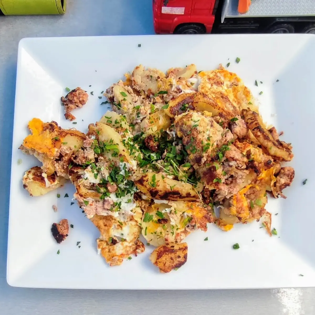 Geröstete Knödel