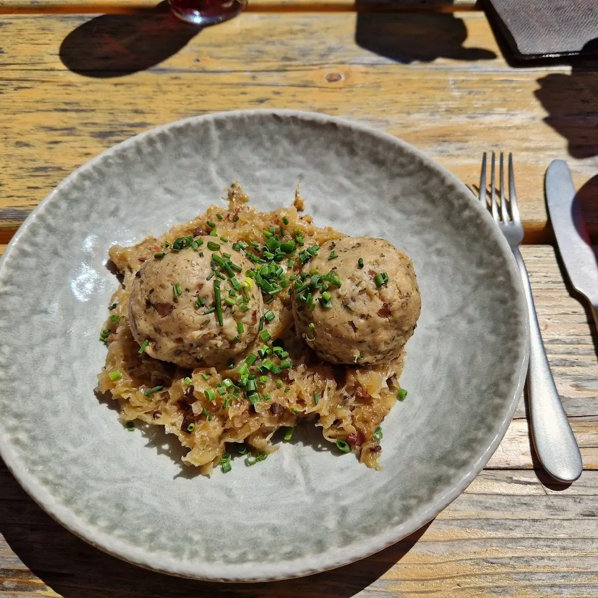Speckknödel Mit Sauerkraut