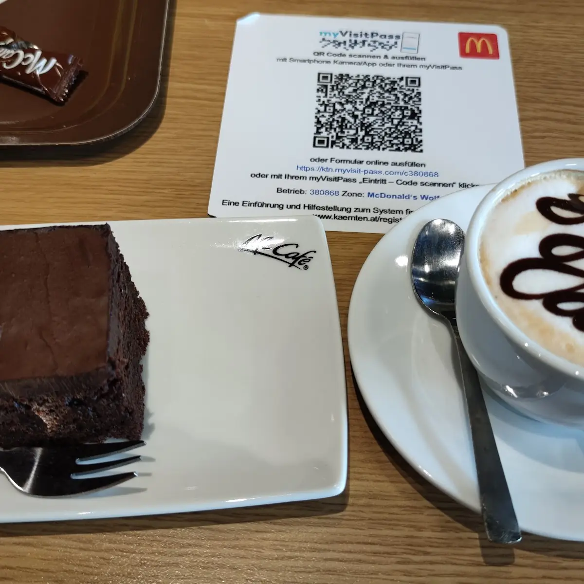 Cappuccino Und Schokokuchen