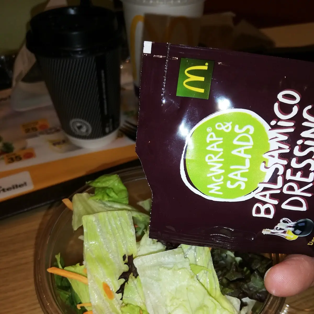 Salat Mit Balsamico Dressing