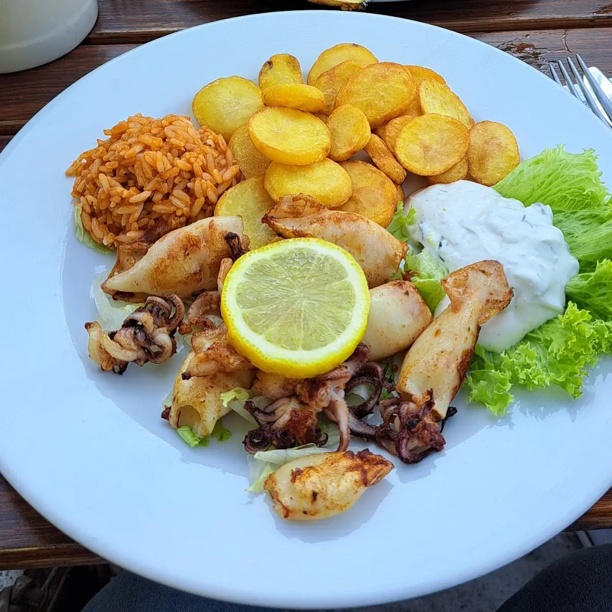 Gegrillte Baby-kalamari