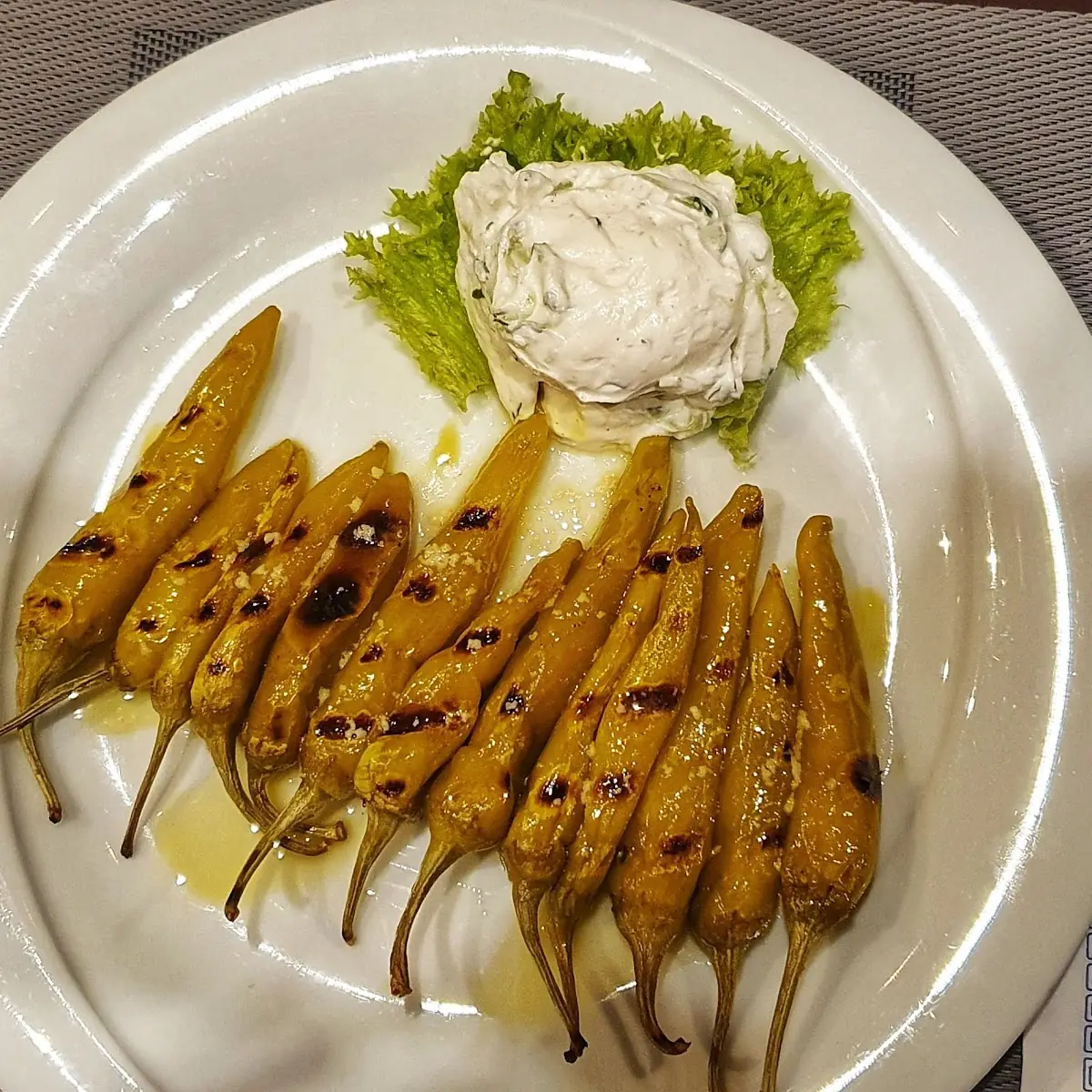 Gegrillte Peperoni