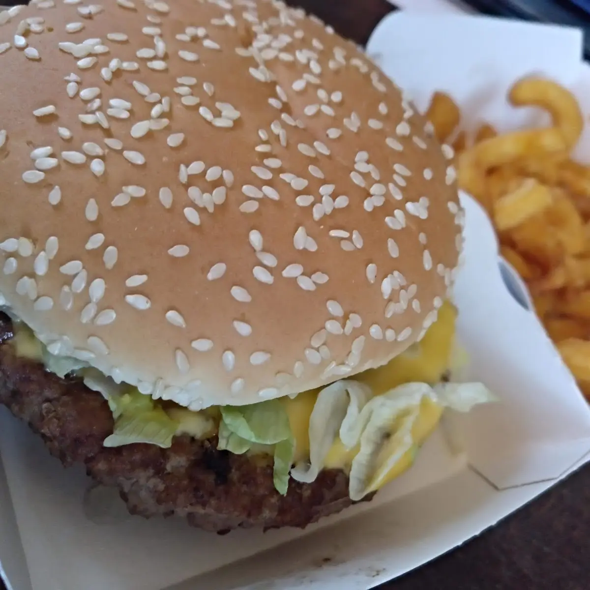 Burger Mit Pommes