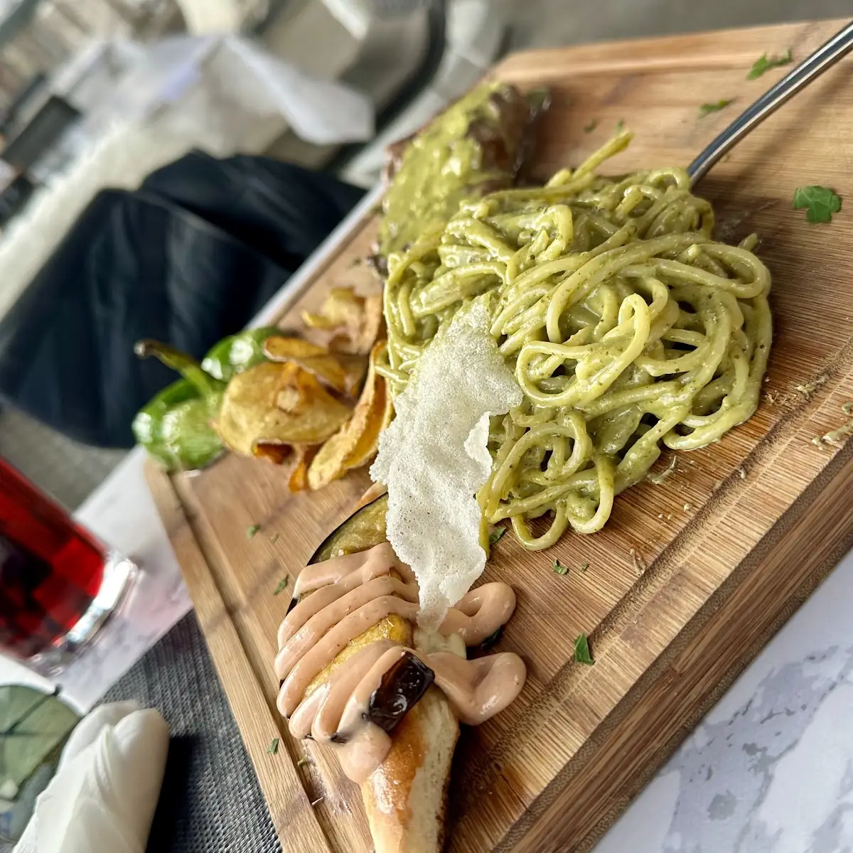 Spaghetti Al Pesto