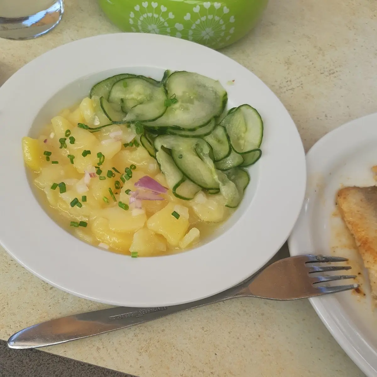 Kartoffelsalat Mit Gurkensalat