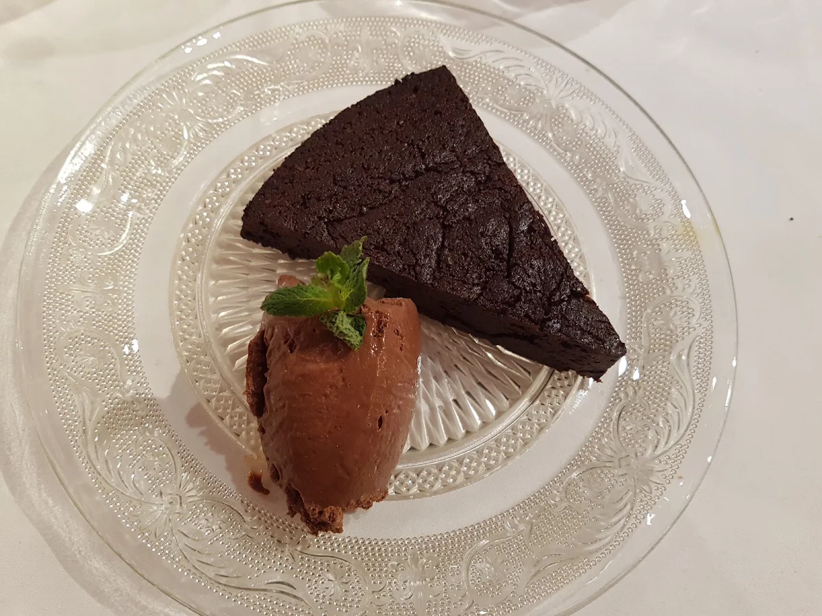 Schokokuchen Mit Mouse Au Chocolate