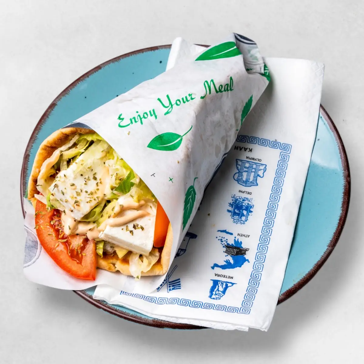 Pita Halloumi Getränke, Gyros Hellas