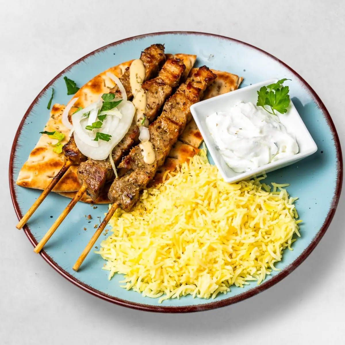 Souvlaki-mittagsmenü, Gyros Hellas