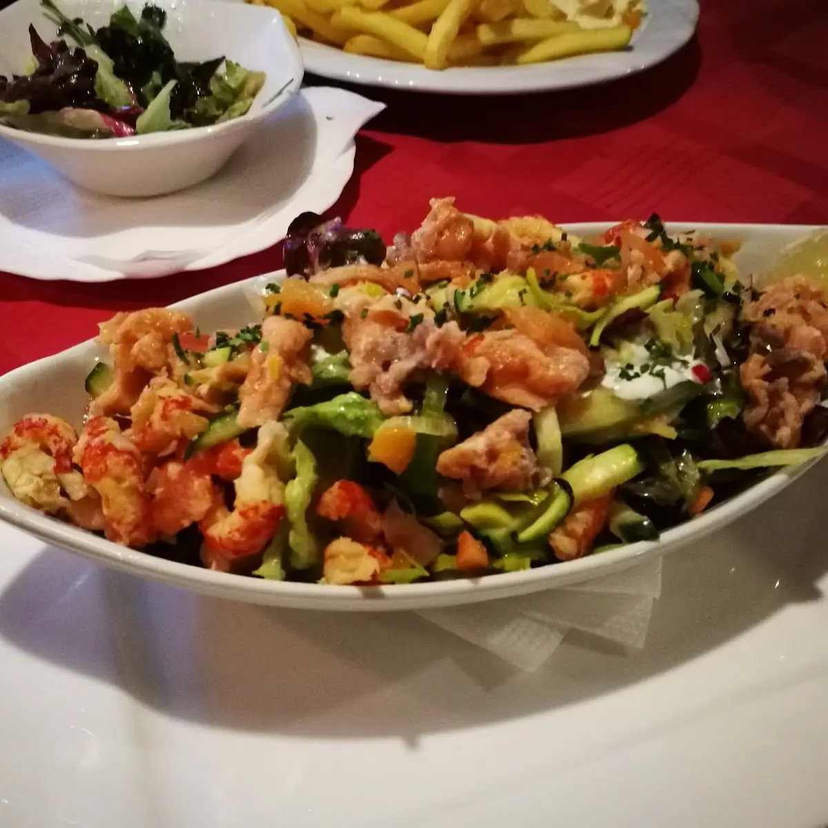 Flusskrebs Salat