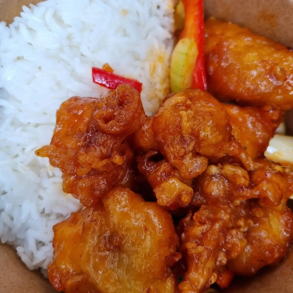 Sweet and Sour Chicken Bowl of Rice